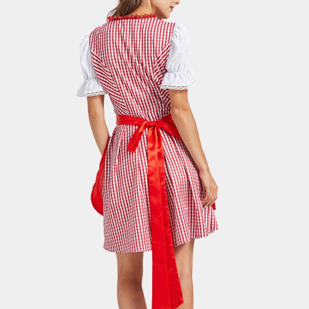 Damen Oktoberfest Dirndl Kleid 2025 | mit Dirndl Bluse