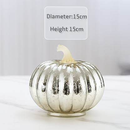 LED Kürbis Deko Glas Set Herbstdeko
