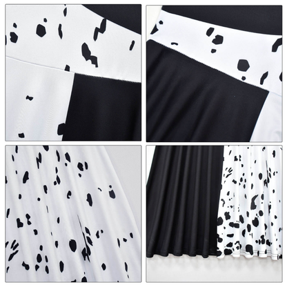 Kinder Kostüm Kleid Schwarz Weiß Karneval Mädchen