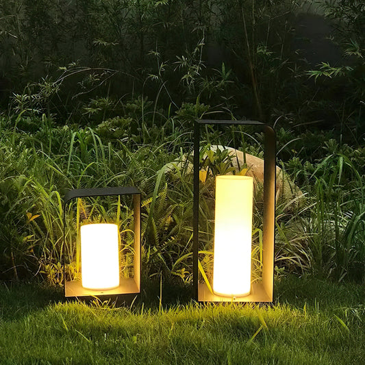 Solar Garten Stehleuchte aus Metall mit LED