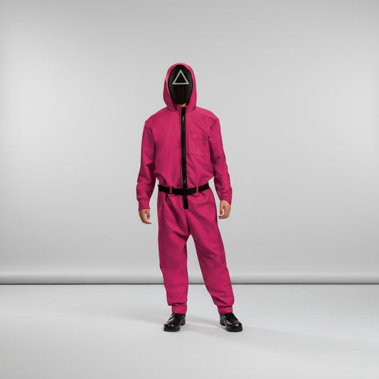 Kostüm Erwachsene Overall mit Maske Halloween Fasching Cosplay