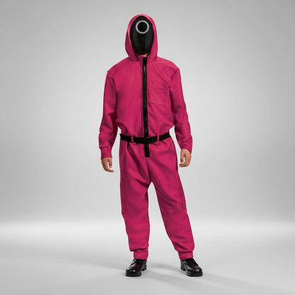 Kostüm Erwachsene Overall mit Maske Halloween Fasching Cosplay