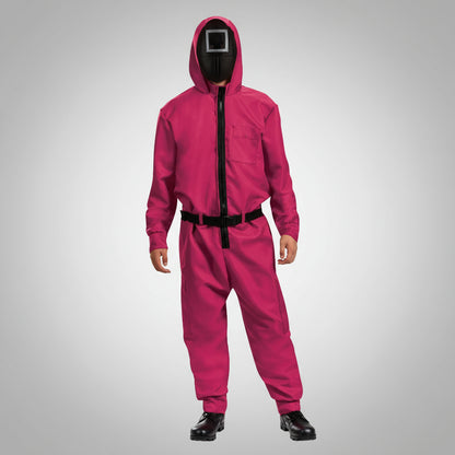 Kostüm Erwachsene Overall mit Maske Halloween Fasching Cosplay