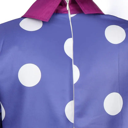 Lila gepunktetes Kleid Kinderkostüm Karneval Halloween
