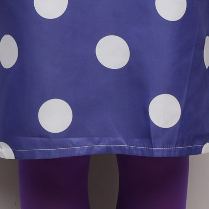 Lila gepunktetes Kleid Kinderkostüm Karneval Halloween