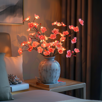 LED Deko Zweige Warmweiß Vase Beleuchtung