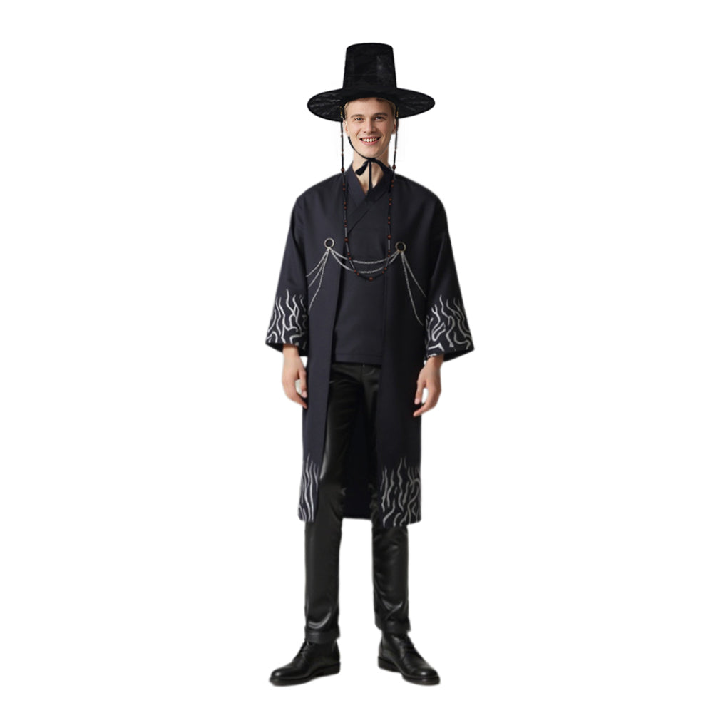 Kinder Schwarz Cosplay Outfit Set Kostüm