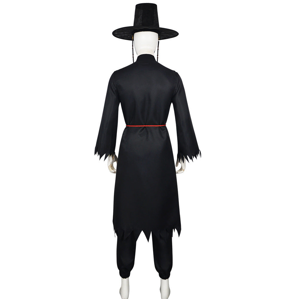 Kinder Schwarz Cosplay Outfit Set Kostüm