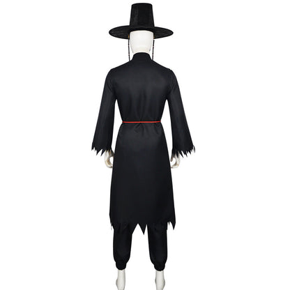 Kinder Schwarz Cosplay Outfit Set Kostüm