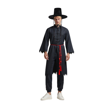Kinder Schwarz Cosplay Outfit Set Kostüm