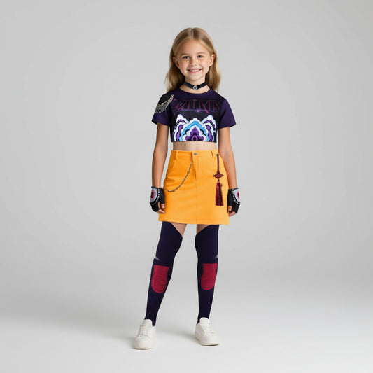 Kinder Popstar Kostüm Set für Karneval