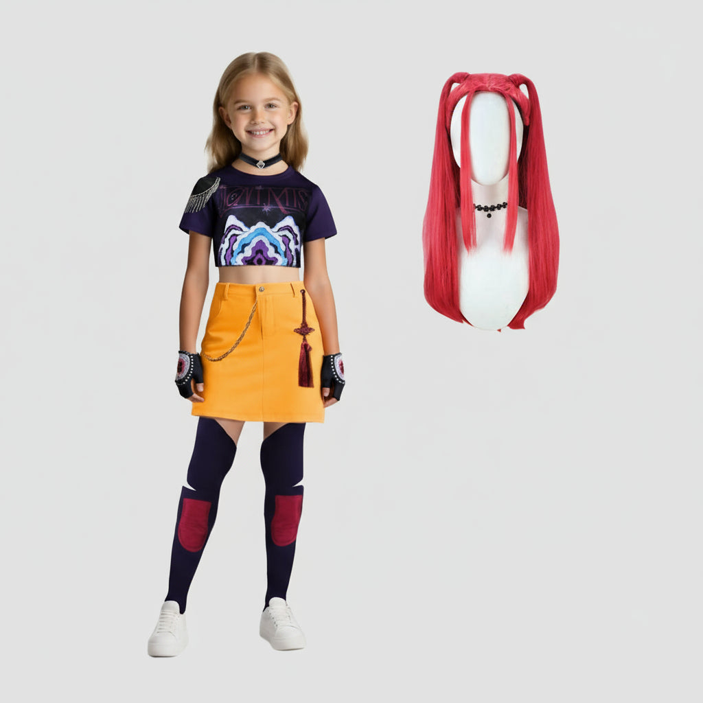 Kinder Popstar Kostüm Set für Karneval