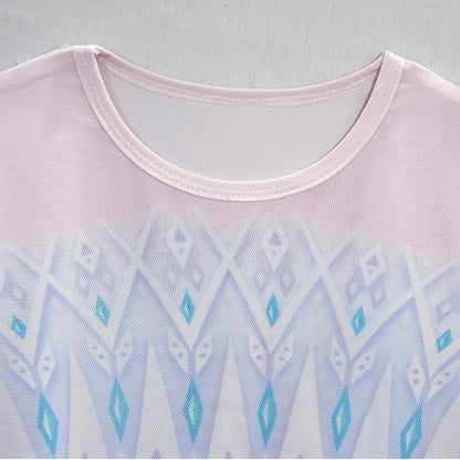 Kinder Prinzessin Kleid Blau Tüll Kostüm
