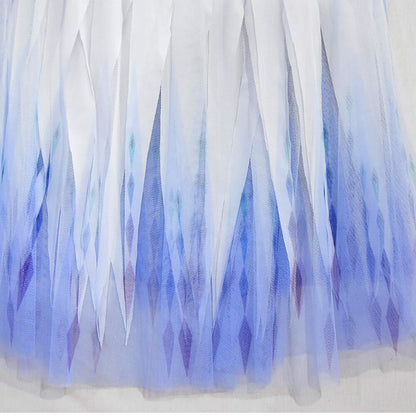 Kinder Prinzessin Kleid Blau Tüll Kostüm