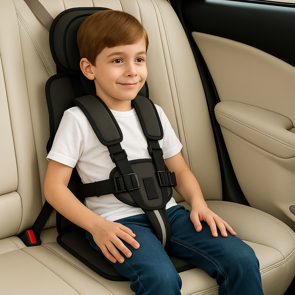 Kindersitz Auto Sicherheitsgurt Tragbar Blau