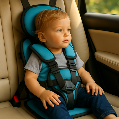 Kindersitz Auto Sicherheitsgurt Tragbar Blau