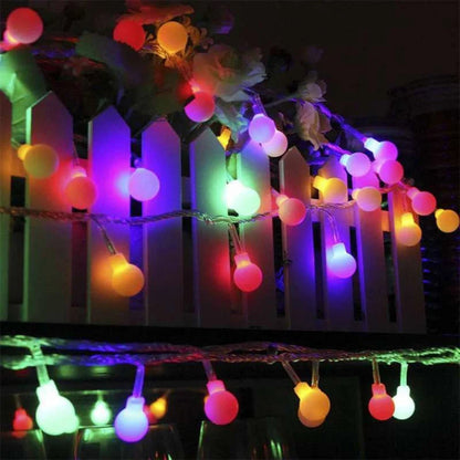 Solar LED Garten Lichterkette Außen Wetterfest