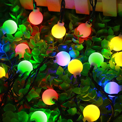 Solar LED Garten Lichterkette Außen Wetterfest