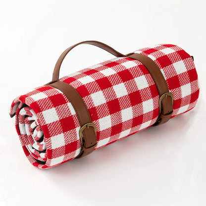 Picknickdecke Wasserdicht Kariert mit Tragegurt