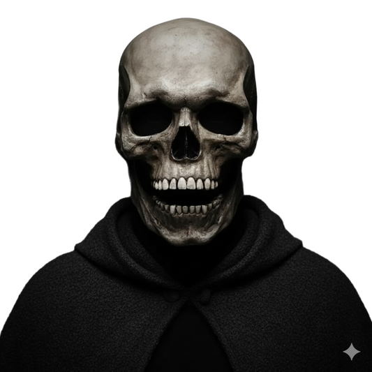 Realistische Latex Schädelmaske mit Beweglichem Kiefer