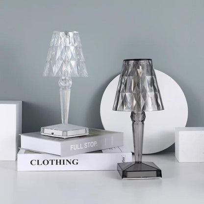 LED Kristall Tischlampe aus Acrylglas Modern