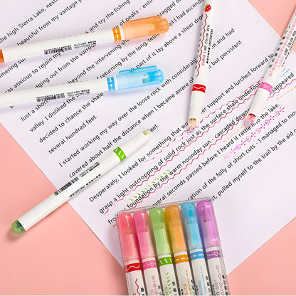 Marker Set Bunte Kurven Highlighter
