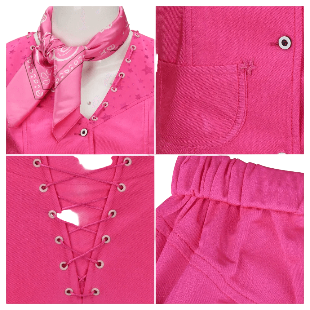 Western Paar Kostüm Set Cowboy Cowgirl Outfit