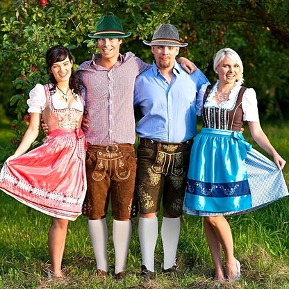Oktoberfest Trachtenhut mit Feder 2025 | Klassisch Verziert