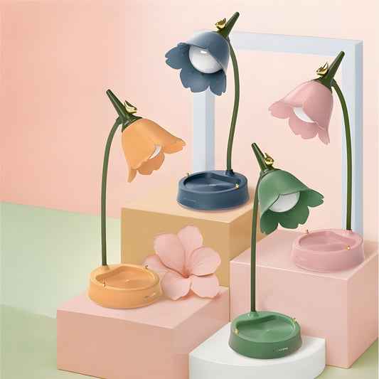 LED Blume Tischlampe Dimmbar Modern
