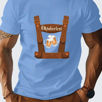Herren Oktoberfest T-Shirt mit Bier Print | 2025 Outfit