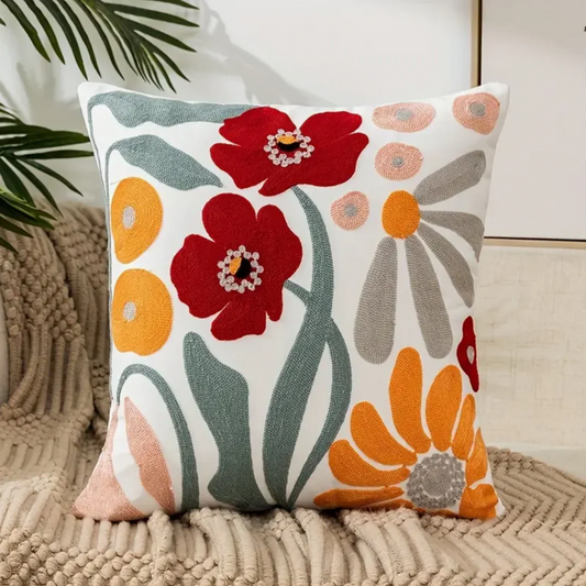 Dekoratives Kissen mit Blumenmuster - Image 1