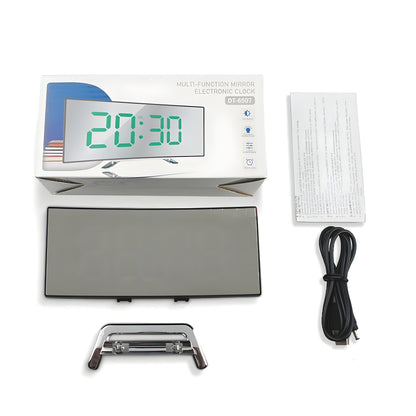 Digitaler LED Wecker Modern Spiegel Display