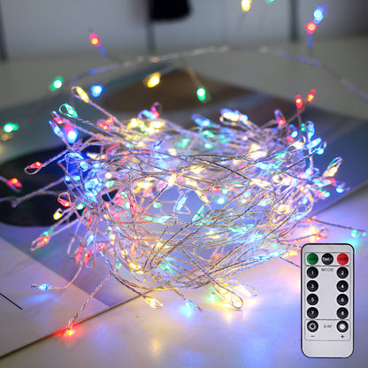 LED Lichterkette Kupferdraht Warmweiß