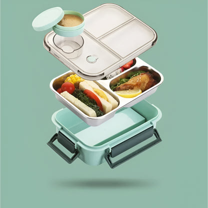 Edelstahl Lunchbox Auslaufsicher Thermo Behälter