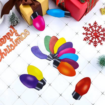 Weihnachts Deko Magnetische Glühbirnen Aufkleber