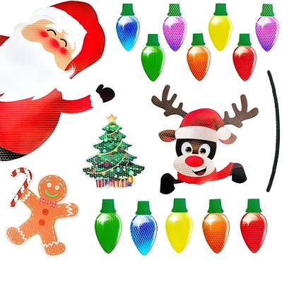 Weihnachts Deko Magnetische Glühbirnen Aufkleber