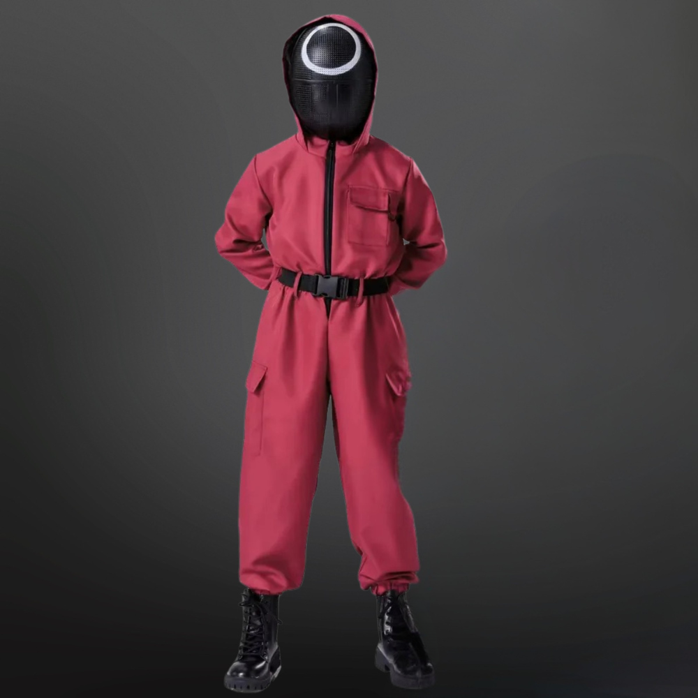 Halloween Kostüm Polyester Uniform Overall Maske