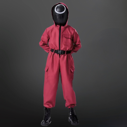 Halloween Kostüm Polyester Uniform Overall Maske