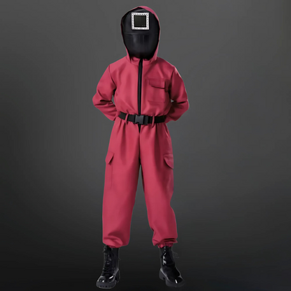 Halloween Kostüm Polyester Uniform Overall Maske
