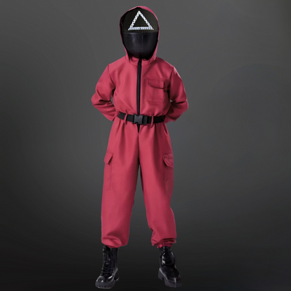 Halloween Kostüm Polyester Uniform Overall Maske