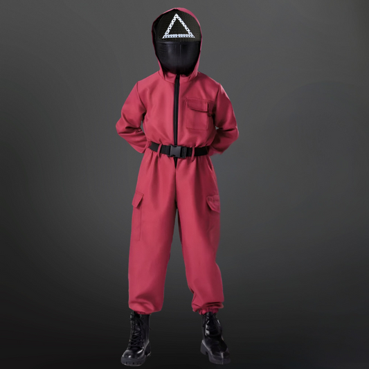 Halloween Kostüm Polyester Uniform Overall Maske