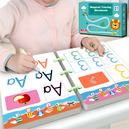 Lernheft Kinder Schreiben Zahlen Buchstaben Üben
