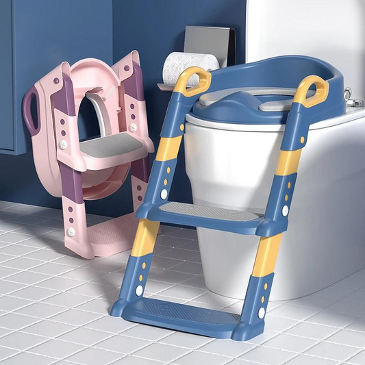 Kinder Toilettensitz mit Leiter Kunststoff