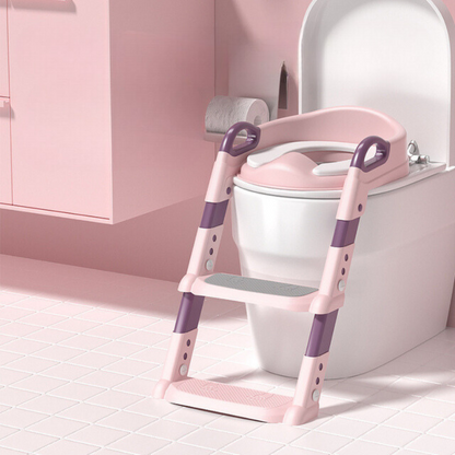 Kinder Toilettensitz mit Leiter Kunststoff