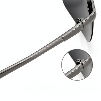 Sonnenbrille Metallrahmen Polarisierte Photochrom Gläser