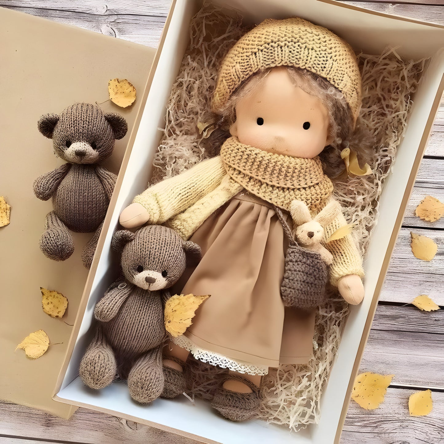 Handgemachte Stoffpuppe Weich Baumwolle Spielzeug