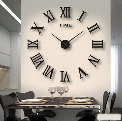 Wanduhr Modern Schwarz Kunststoff Dekoration