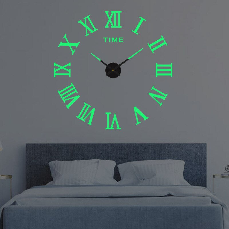 Wanduhr Modern Schwarz Kunststoff Dekoration
