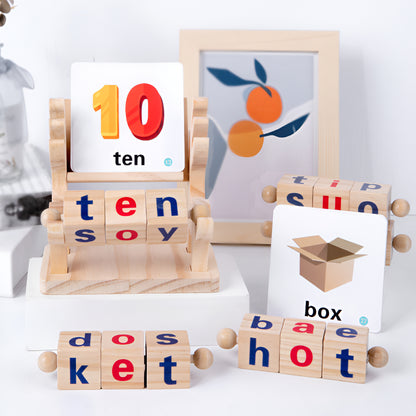 Lernspielzeug Holz Wortkarten für Kinder