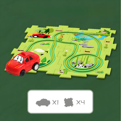 Spielzeug Auto Rennbahn Set Kunststoff